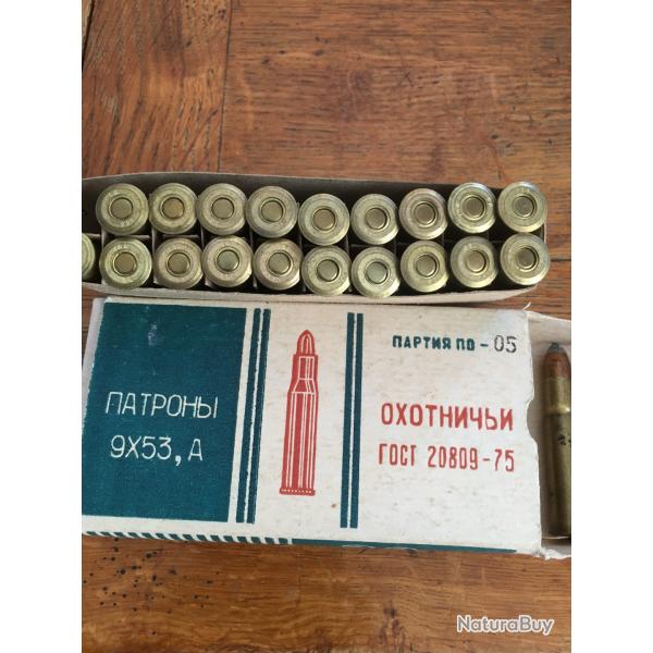boite de 20 cartouches pour fusil russe 9x53 MEDVED