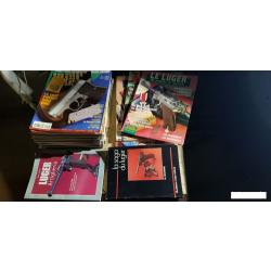 Lot de 30 numéros de la revue CIBLES + divers ouvrages militaria.