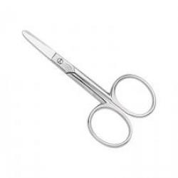 Ciseaux ongles de bébé « LOCAU », 8 cm, courbes chromés.