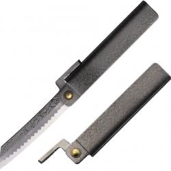 Couteau Higonokami Tsuchime Large Lame Acier VG-10 Manche Acier Plié Japan HIGOTM03
