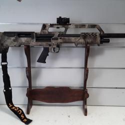 Fusil a pompe Hatsan escort BULLTAC PUMP ACTION cal.12/76 camo can.61cm + point rouge + bretelle