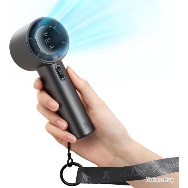 Mini Ventilateur Turbo Rglable en Vitesse(de 1  100),Batterie de 5000mAh avec Corps en Mtal