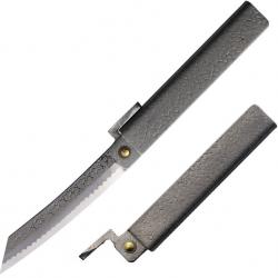 Couteau Higonokami Tsuchime Extra Large Lame Acier VG-10 Manche Acier Plié Japan HIGOTM04