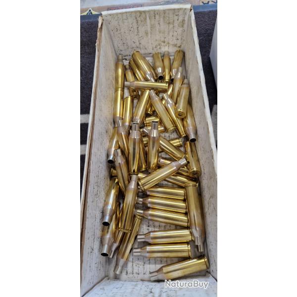 Lot de 50 douilles Peterson calibre 300 Norma tires 1 fois nettoyes et recuites