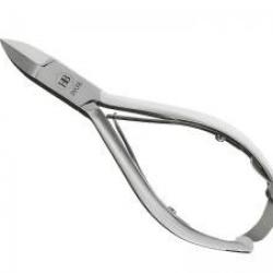 Pince HB à ongles, acier français inox satiné, mors concaves