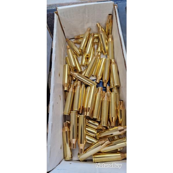 Lot de 50 douilles Peterson calibre 300 Norma tires 1 fois recuites et nettoyes