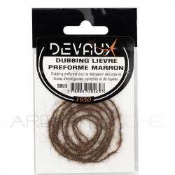 Dubbing de Lièvre DEVAUX préformé Marron