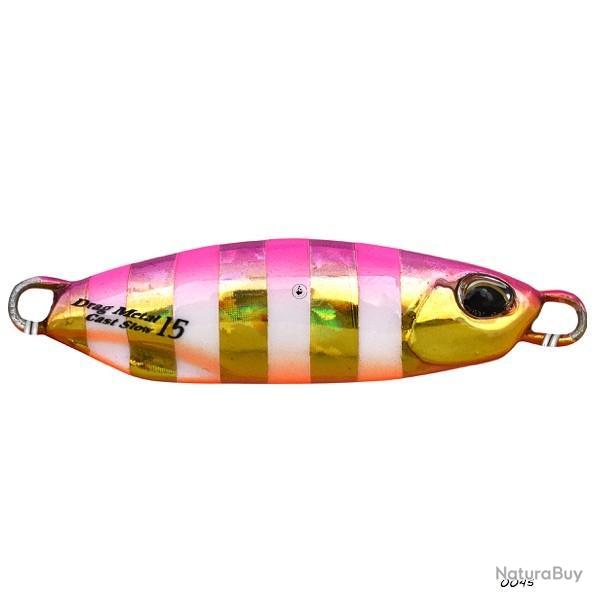 Jig Mtallique Duo international Drag Metal Cast Slow 40 g 0045 - Pink Gold Zebra Glow