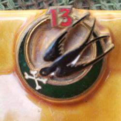 Cendrier céramique du 13°  régiment de tirailleurs algériens