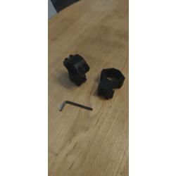 Colliers haut 25,4mm/rail 11-13mm
