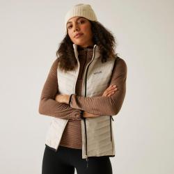 Doudoune Sans Manche de Randonnée Regatta "Womens Andreson Hybrid B/W" 46 Beige
