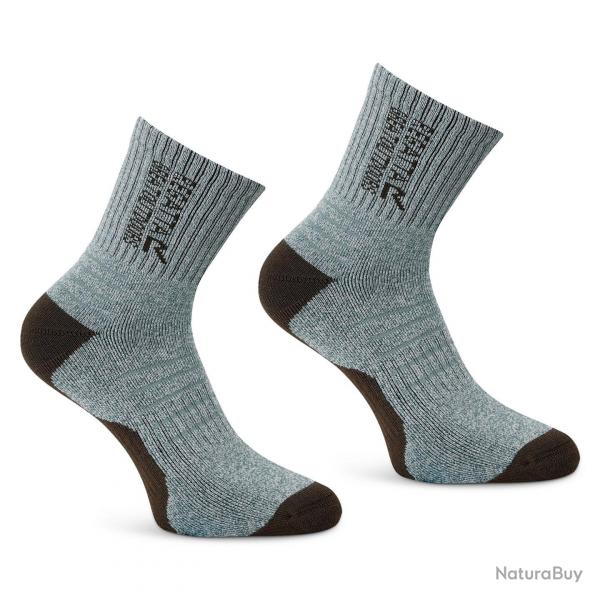 Chaussette de Randonne en Bambou Regatta "Womens Bamboo Sock 2 Pack" 36 - 38 Gris