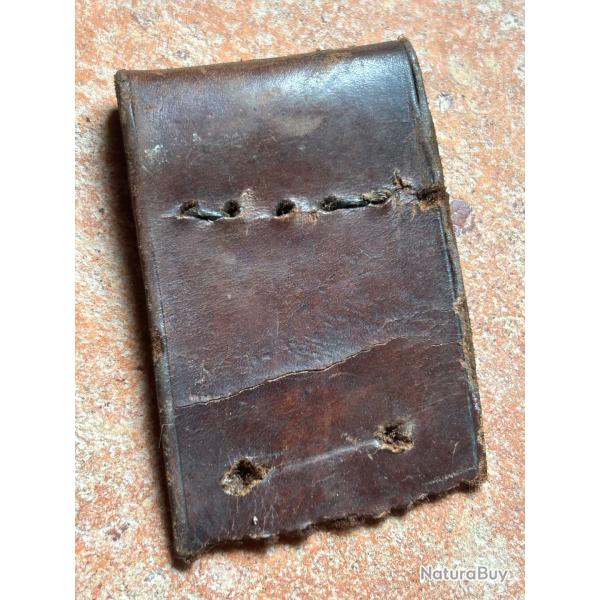 Attach en cuir pour tui jambon Chamelot-Delvigne 1873