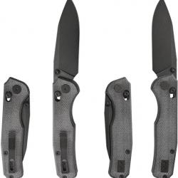 Couteau CMB Made Knives Explore Lame Acier 14C28N Blk Manche Micarta Black Axis Lock KIVT CMB18B