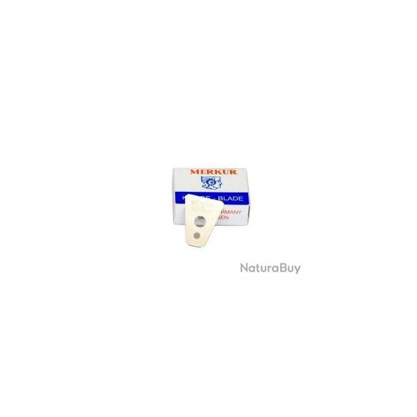 Paquet Merkur 10 lames pour rasoir moustache.