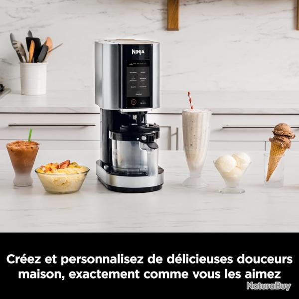 CREAMi machine  crme glace et  desserts glacs, 7 programmes, glace, gelato, sorbet - 1,4L