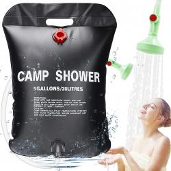 Douche Solaire, 20L Douche Camping, Douche Portable Randonnée Escalade Festival Activité Extérieure