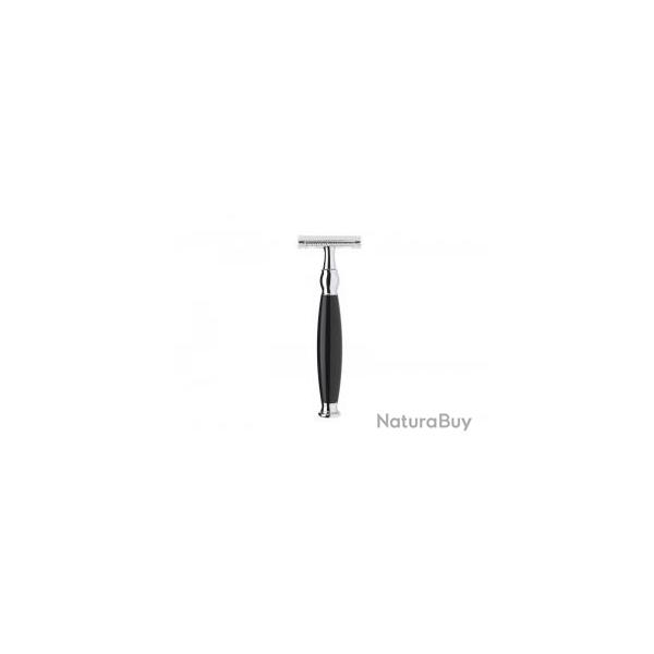 Rasoir de scurit MUHLE  SOPHIST , peigne ferm, manche rsine noir.