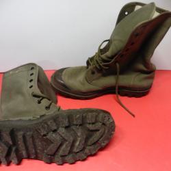 Lot 5 - Paire de chaussures de brousse en toile Poenix Paladium ( Armée Française ) Taille 45