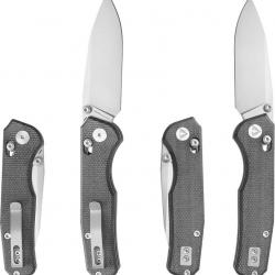 Couteau CMB Made Knives Explore Lame Acier 14C28N SW Manche Micarta Black Axis Lock KIVT CMB18C