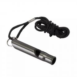 Sifflet d'urgence aluminium Noir