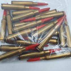 LOT DE 23 MUNITIONS DE MANIPULATION A BLANC CAL.6.5X55