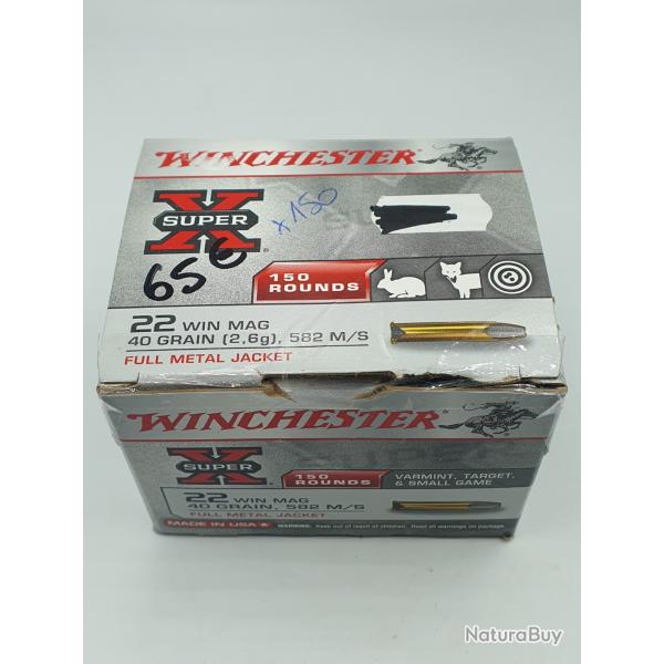 150 MUNITIONS WINCHESTER  CAL.22 WIN MAG