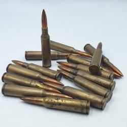 LOT DE 15 MUNITIONS AU CALIBRE 6.5X55