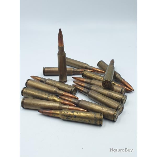 LOT DE 15 MUNITIONS AU CALIBRE 6.5X55