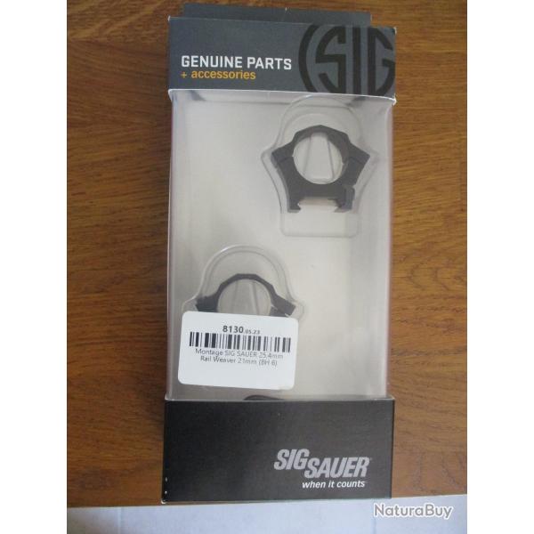 Collier lunette Sig Sauer bas 1 pouce