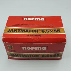 LOT DE 45 MUNITIONS NORMA JAKTMATCH CAL.6.5X55