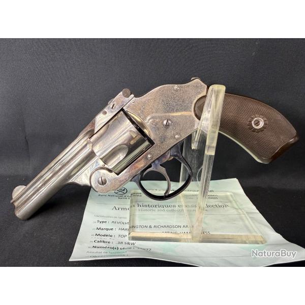 SUPERBE HARRINGTON RICHARDSON TOP BREAK AUTO EJECTING HAMMERLESS cal. 38sw