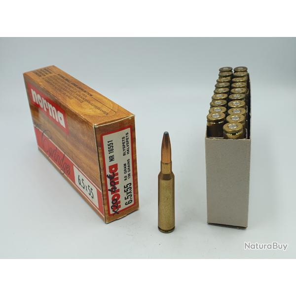 BOITE DE 20MUNITIONS NORMA CAL.6.5X55