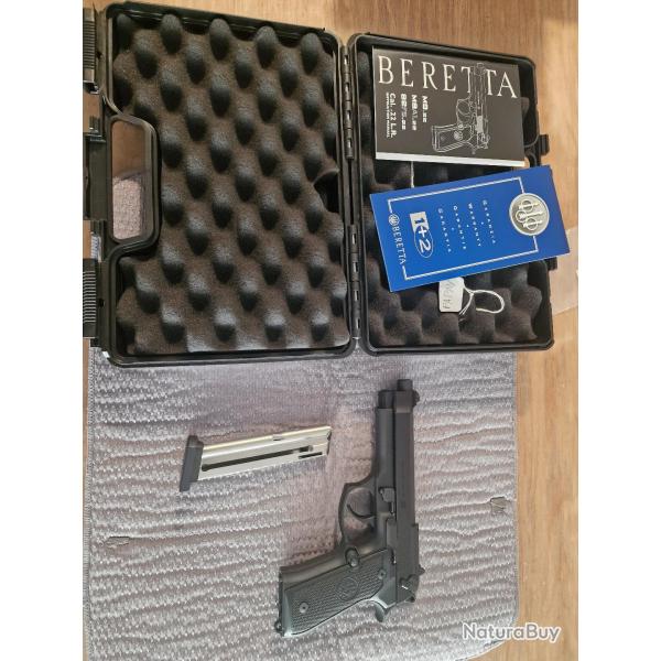 PA BERETTA 22LR CAT B type 92  FS NOIR 1 CHARGEUR DE 15 COUPS