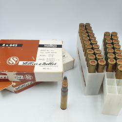 LOT DE 36 MUNITIONS SELLIER BELLOT CALIBRE 8X64S