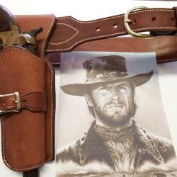 HOLSTER et CEINTURON "EASTWOOD" 6 cart (entreprise artisanale française)