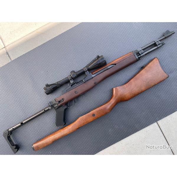 Ruger Mini-14 srie 188 (.223 Rem / 5.56 OTAN) - Folding stock Samson + accessoires