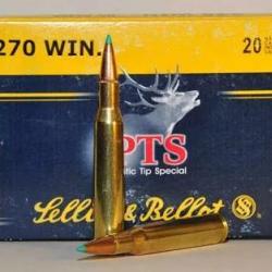 Cartouche Sellier & Bellot calibre 270win 150grs x20