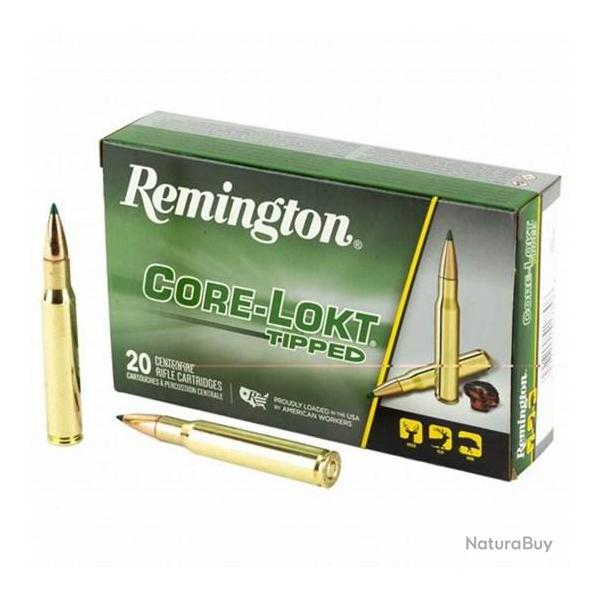 Cartouche REMINGTON CORE LOKT TIPPED calibre 30-06 180grs x20