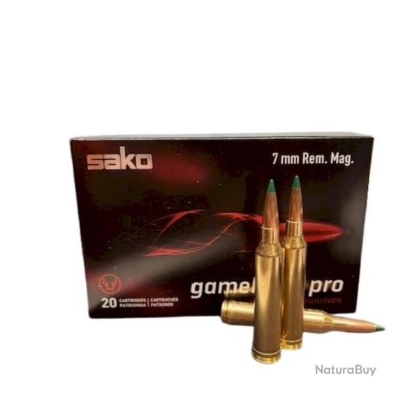 Cartouche SAKO calibre 7RM GAMEHEAD PRO TSP 165 grs x20