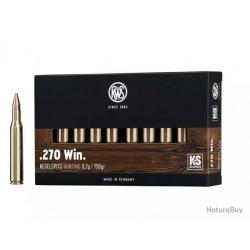 Cartouches RWS KS Calibre .270 Win 150grs / 9,7g x200