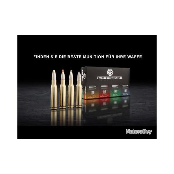 Cartouche RWS calibre 300win mag PERFORMANCE TEST pack.