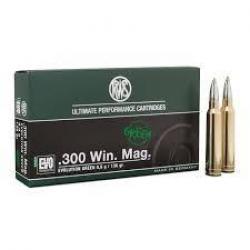 Cartouche RWS 300 win mag EVO GREEN 8.8g 136grs x 20