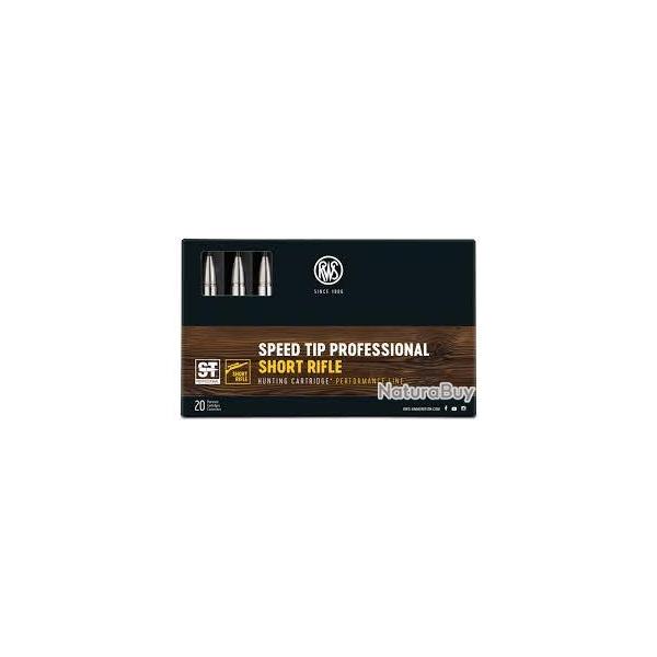 Cartouche RWS 30-06 SHORT RIFLE SPEED TIP PRO 10,7g 165grs x20.