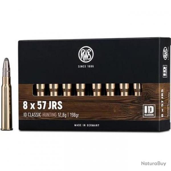 Cartouches RWS 8x57 JRS ID Classic 12,8g 198 grs x20
