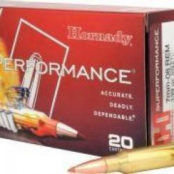 CARTOUCHE HORNADY calibre 7-08 REM 139GR SST x20