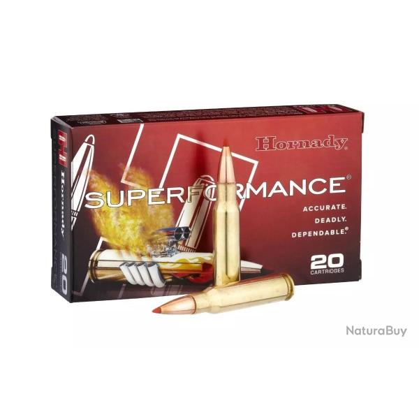 Cartouche HORNADY calibre 338WM 225grs SST SPF x20