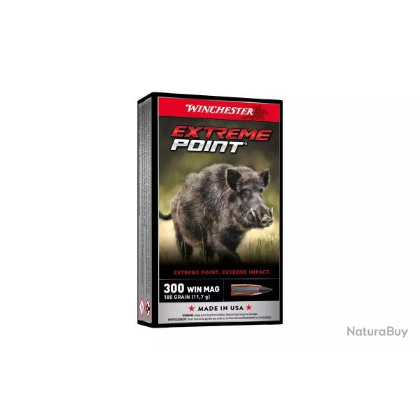 CARTOUCHES WINCHESTER 300 Winchester Magnum Extreme Point 180 gr x20