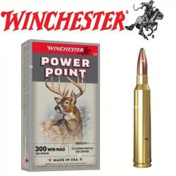 CARTOUCHES WINCHESTER .300 Winchester Magnum Power-Point 180 gr x20