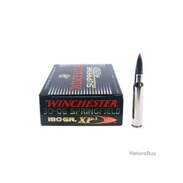 Cartouche WINCHESTER SUPREME ELITE CALIBRE 30-06 XP 180gr x20